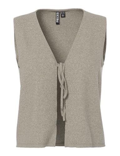 PIECES Pcbree SL Tie Knit Gilet Donna Senza Maniche