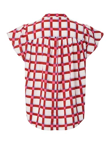 PIECES Pcjavier SS Check Shirt Wvn camicia taglia M a quadri