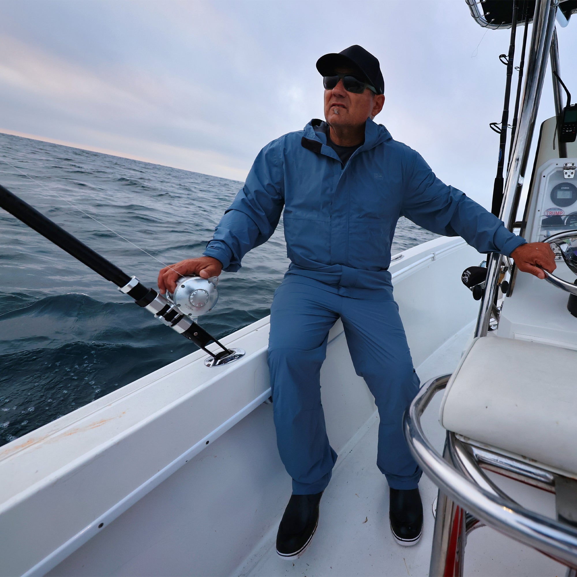 PELAGIC Squall Pant pantaloni pioggia uomo Petrol impermeabili