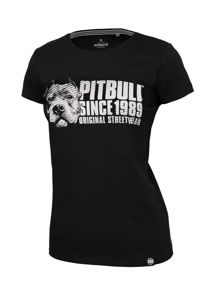 Pit Bull West Coast Blood Dog maglietta donna nera cotone