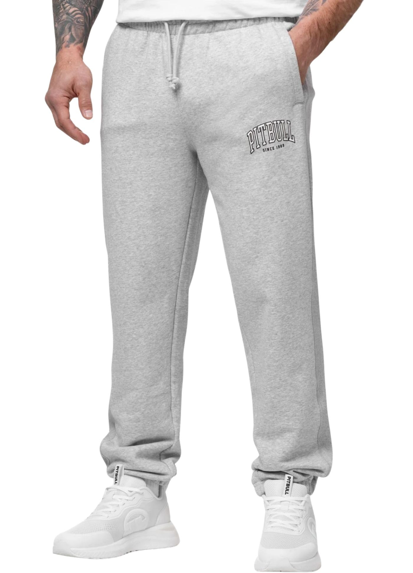 Pitbull Badger Pantaloni Tuta Uomo L in Cotone Pesante