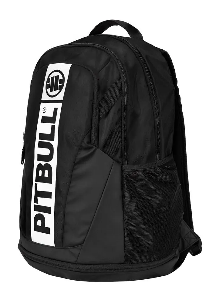 Pitbull Airway Hilltop XL zaino uomo nero-bianco logo nylon