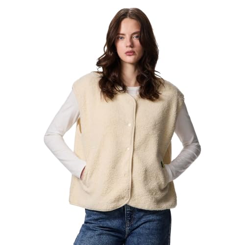 Pieces Katty gilet donna 2XL in pile teddy