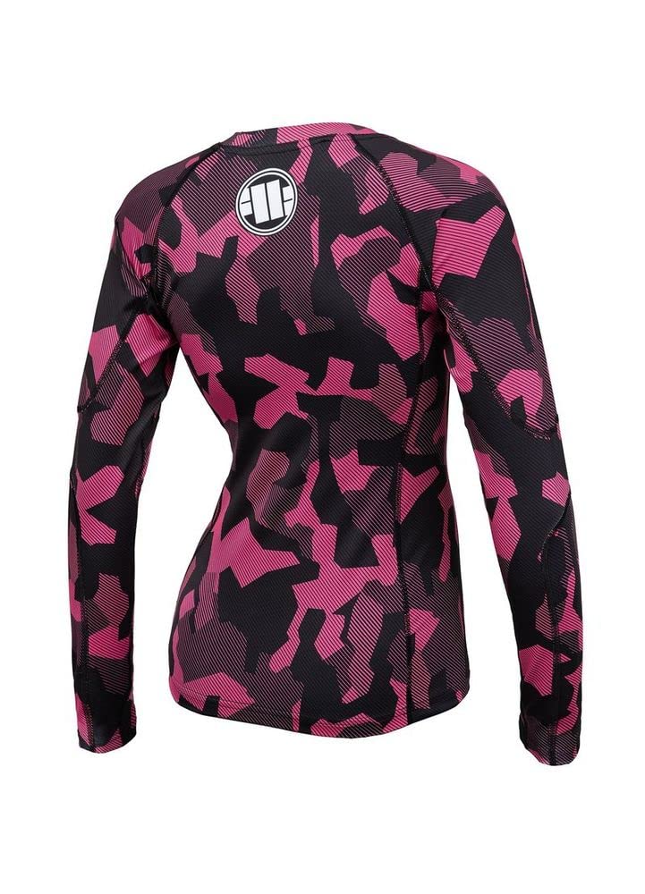 Pit Bull West Coast Dillard rashguard rosa L maniche lunghe