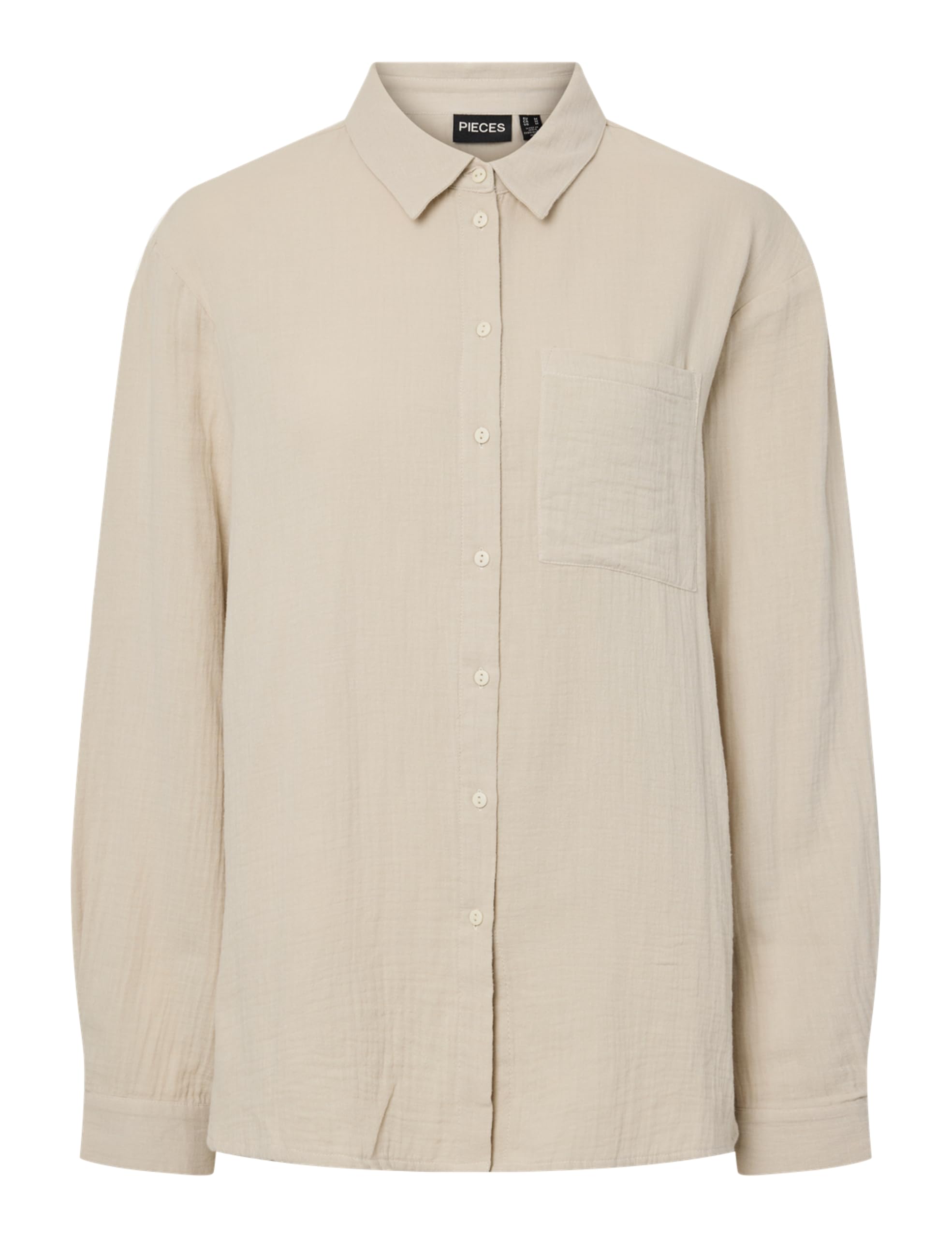 Pieces Pcsastina LS Shirt Wvn camicia donna comoda