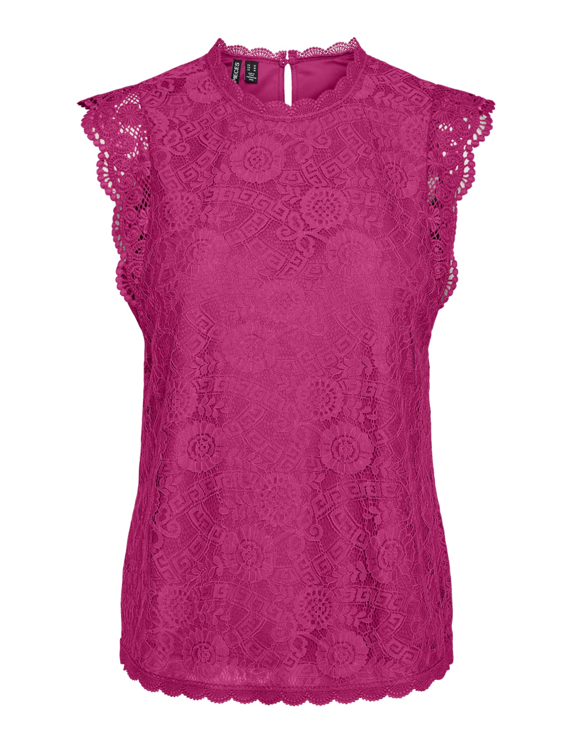 Pieces Pcolline Lace top donna pizzo nero