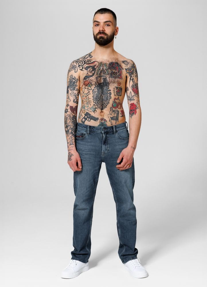 Pitbull Regular Fit Classic Straight jeans uomo cotone