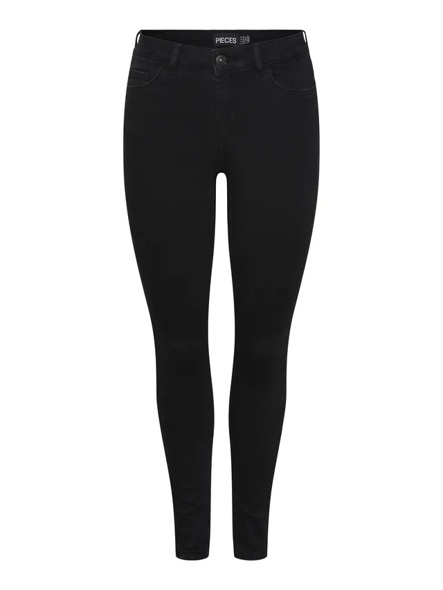 Pieces Pcdelly Skn MW BLC Noos jeans S 30L skinny