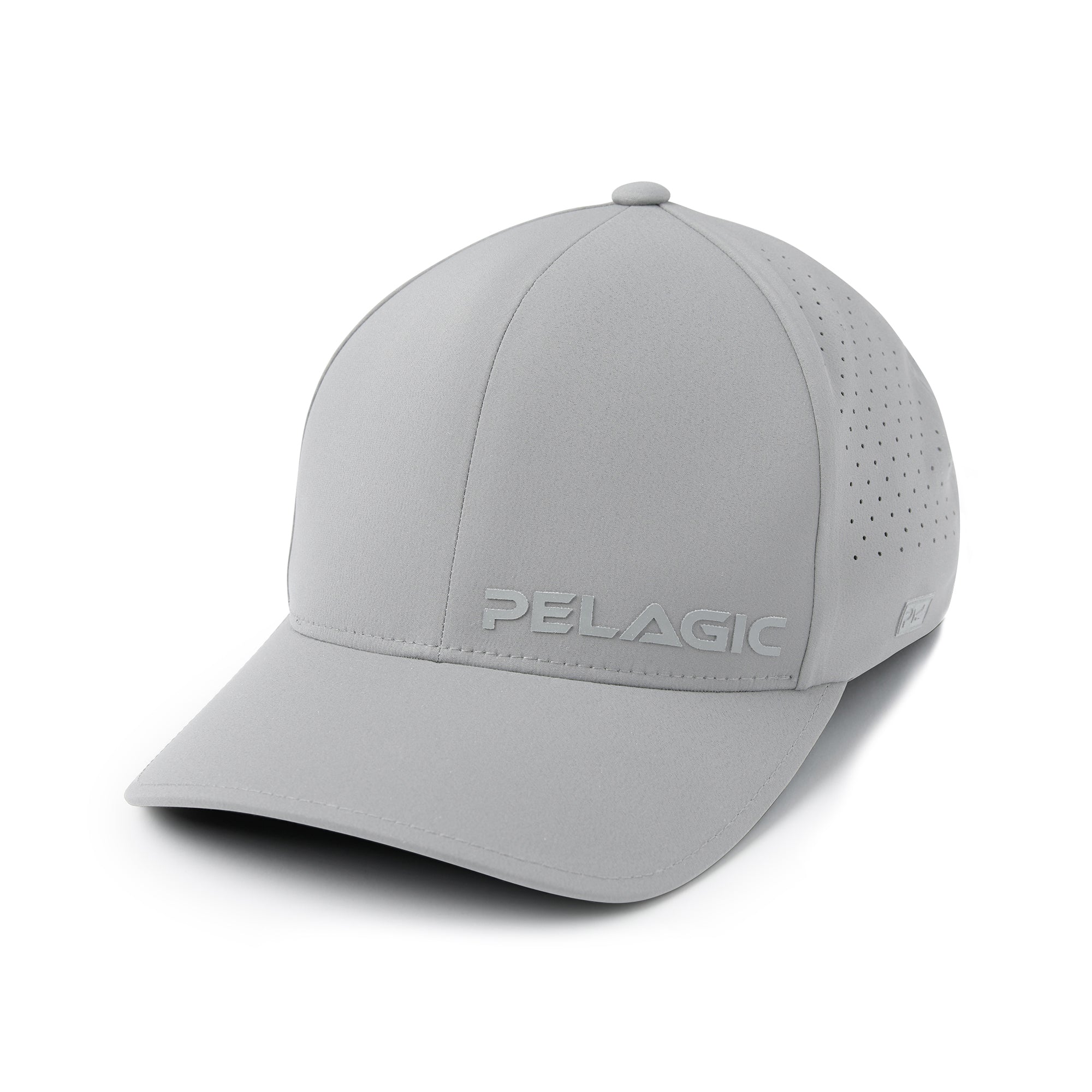 Pelagic Flexfit Alpha cappello pesca grigio chiaro S/M idrorepellente