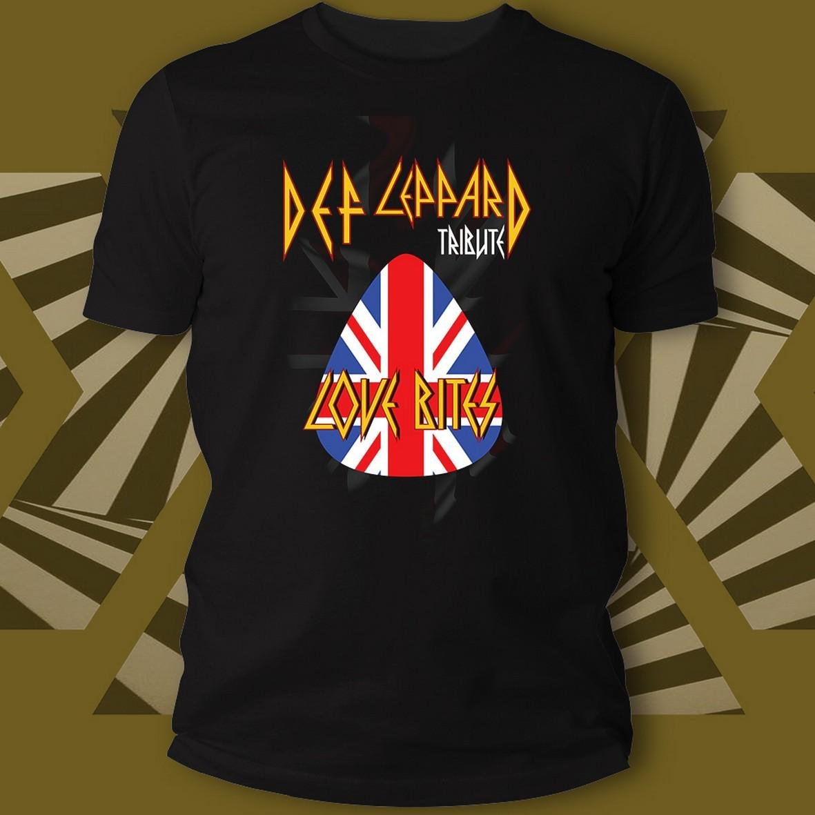 Matrix Music Store Love Bites maglietta cotone organico tribute Def Leppard