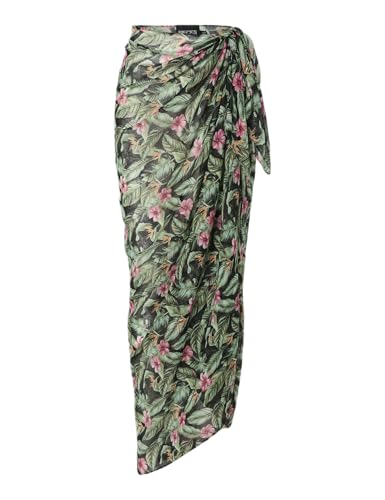 Pieces Pcbaninna 5 in 1 pareo donna nero taglia unica