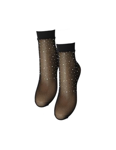 Pieces Pcclaire Fishnet calzini neri 2 paia taglia unica