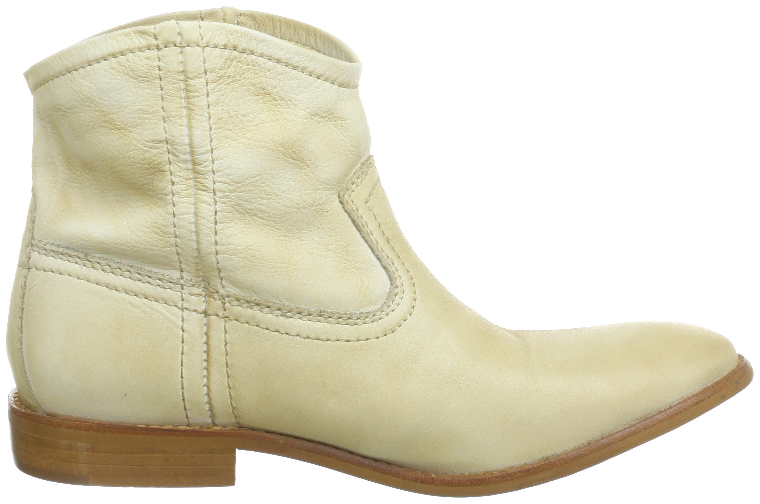 Pieces Centa Leather Boot Cognac stivali donna pelle senza chiusura