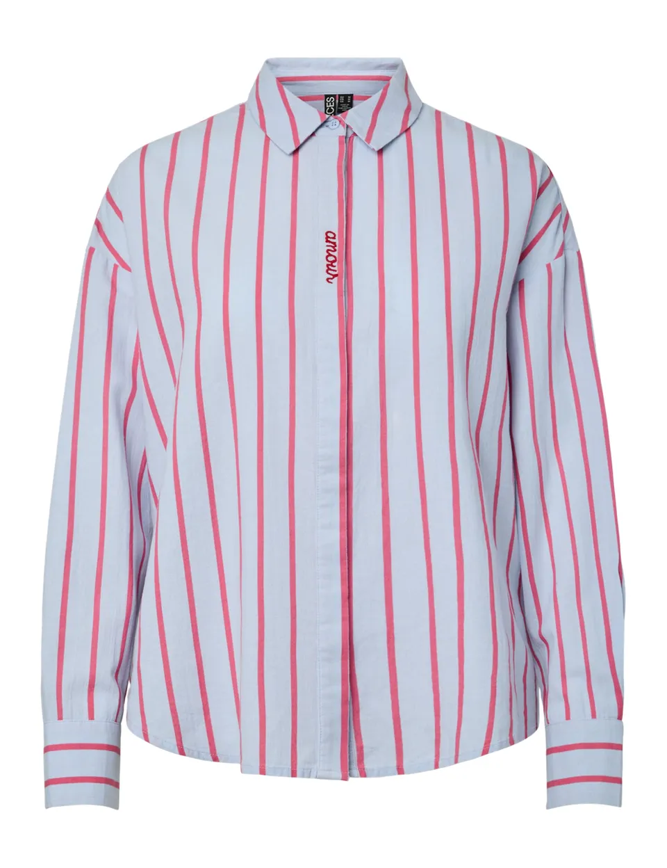 Pieces Pcjavia LS Stripe camicia donna S a righe
