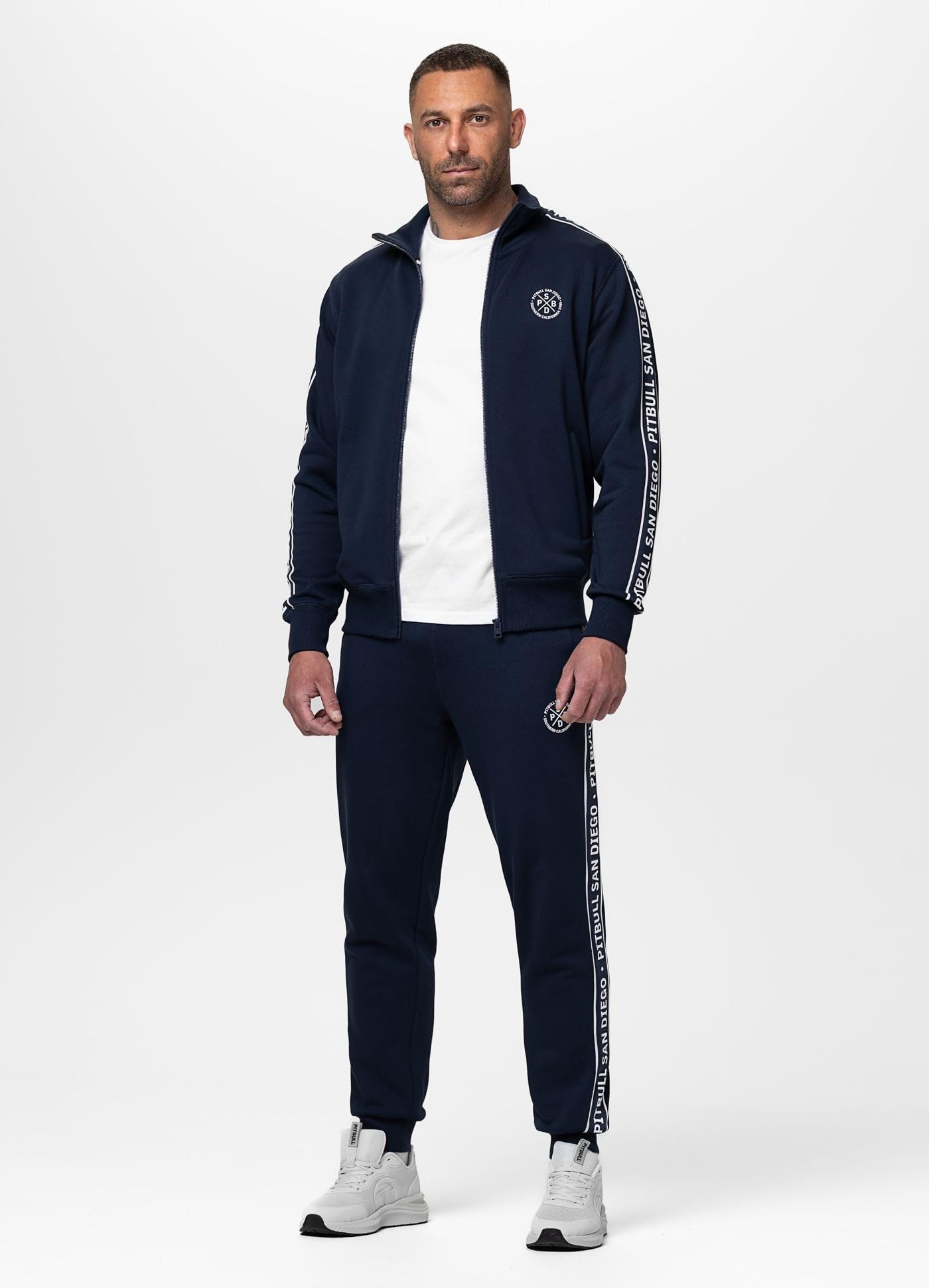 Pitbull Nexus felpa uomo con zip cotone