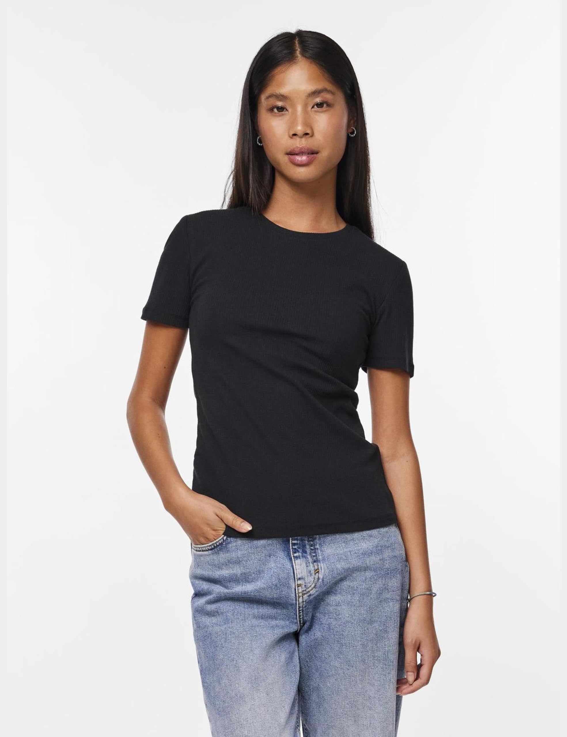 Pieces Pcruka SS Top Noos t-shirt donna a righe