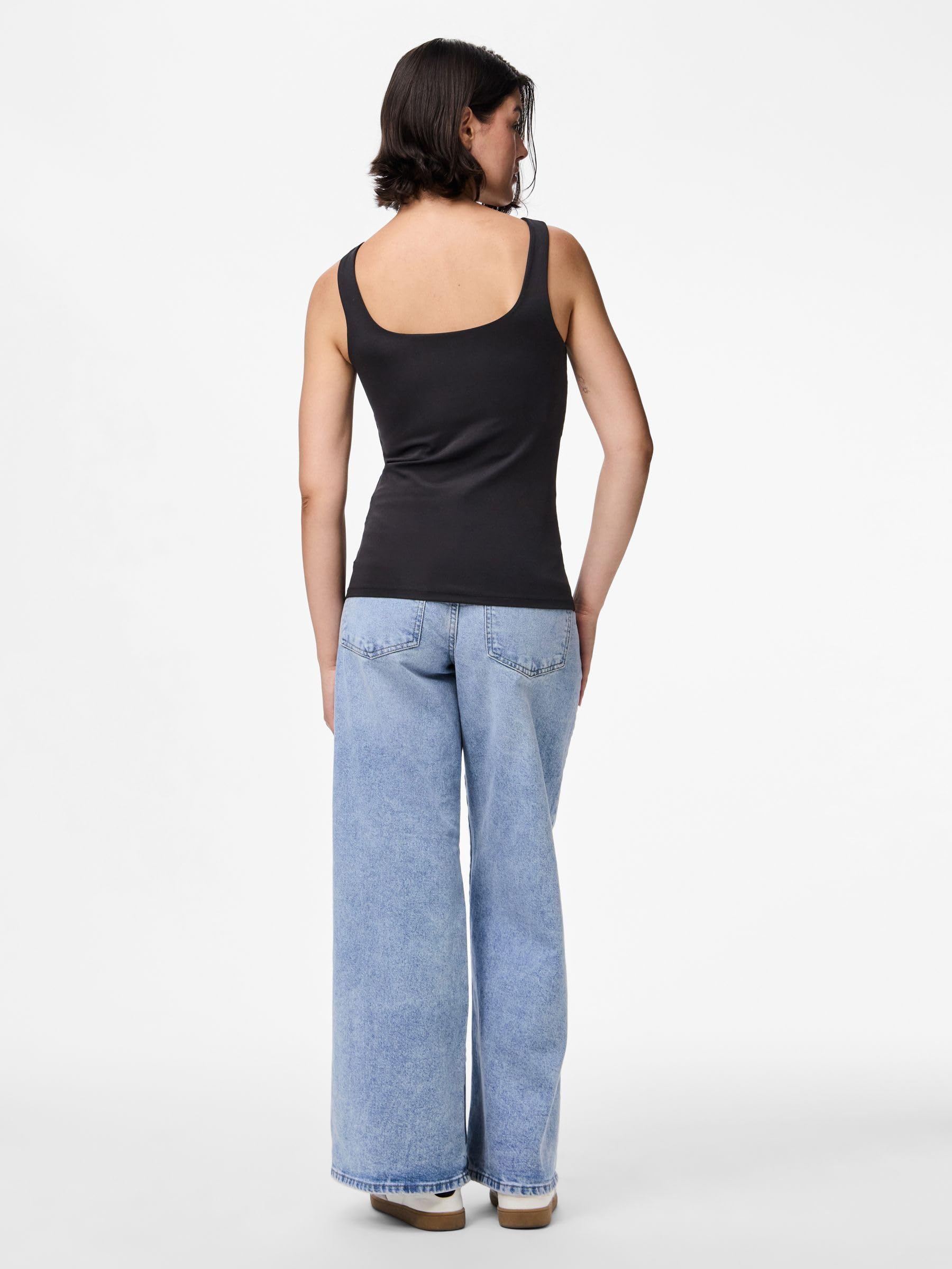 Pieces Pcneja SL Reversible Top Noos BC canottiera S nera