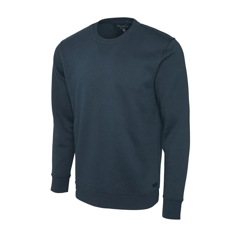 Pelagic Avalon felpa girocollo uomo blu cotone