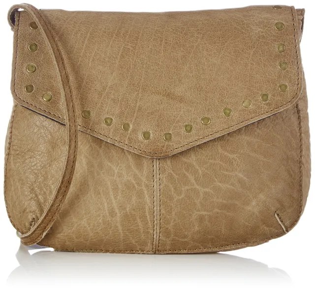Pieces Pcjakarta Borsa Cross Pelle Donna Nera Borchie