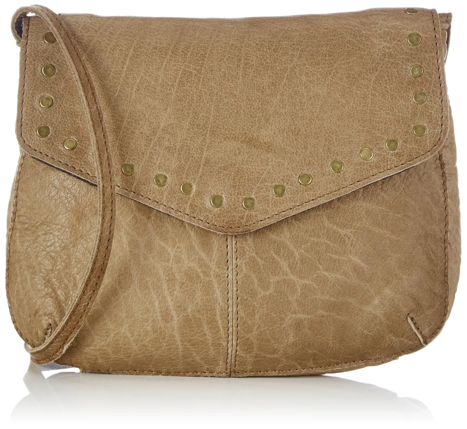 Pieces Pcjakarta Borsa Cross Pelle Donna Nera Borchie