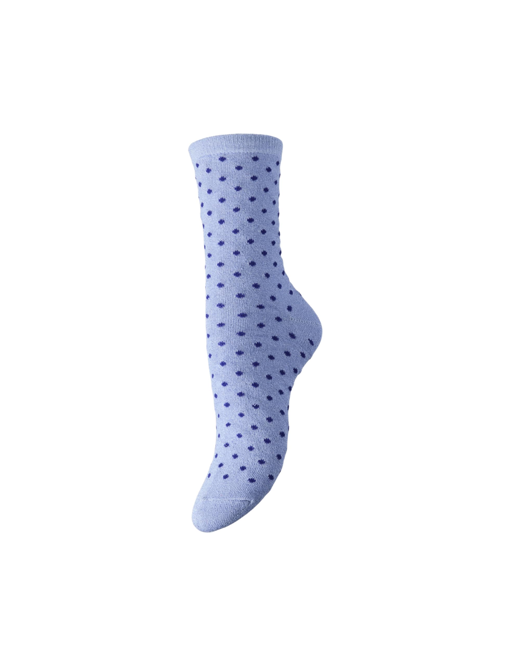 PIECES Pcsebby Glitter Long Pattern Noos BC Calzini Azzurro