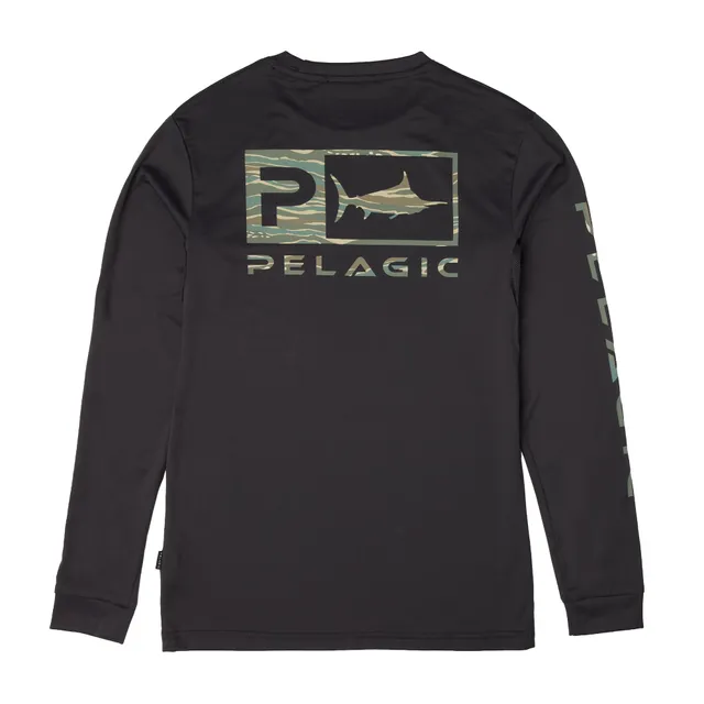 PELAGIC Youth Aquatek Wahoo Icon maglia ragazzo grafite manica lunga