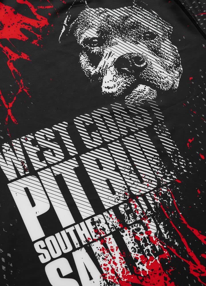 Pitbull rashguard maglietta sportiva uomo manica corta