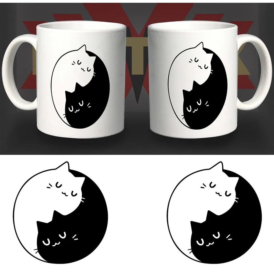 Matrix Music Store Pet-Mug Cat Tao tazza ceramica 8,2 cm