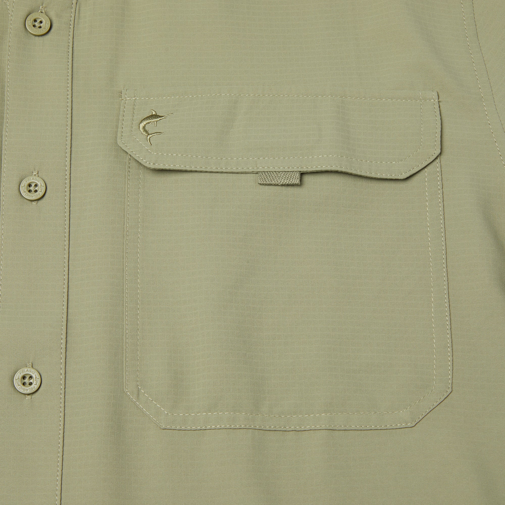 Pelagic Keys camicia uomo manica corta Mangrove traspirante
