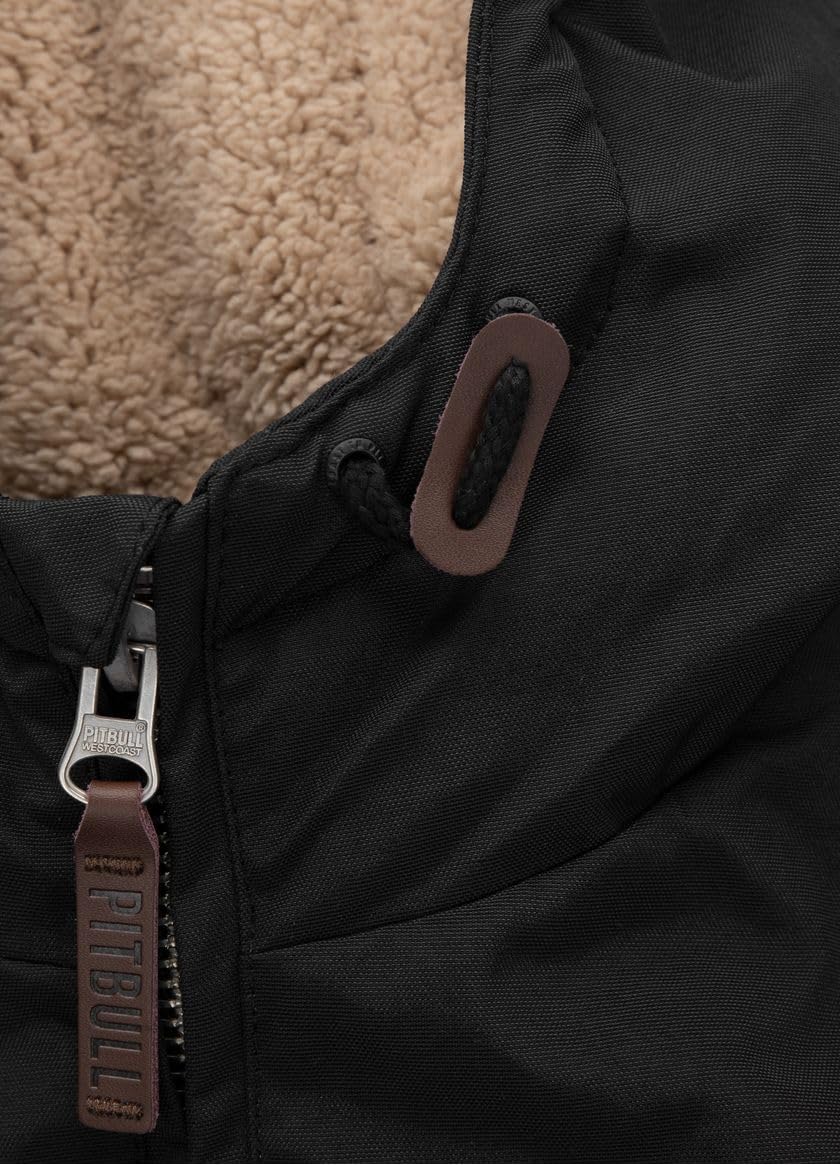 Pitbull Elkwood III giacca invernale uomo nero cappuccio