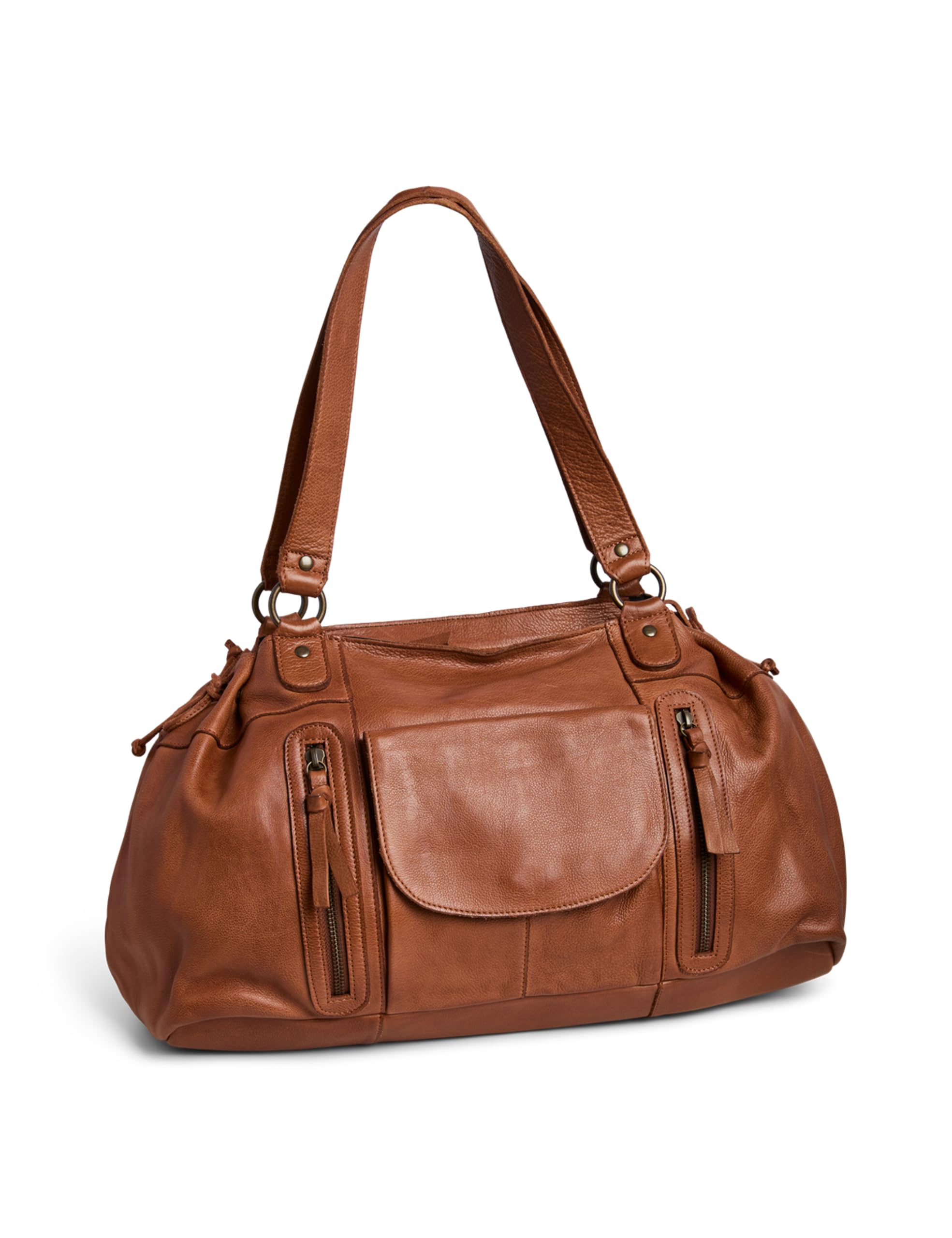 Pieces Pcpihanna Fc borsa tawny port pelle