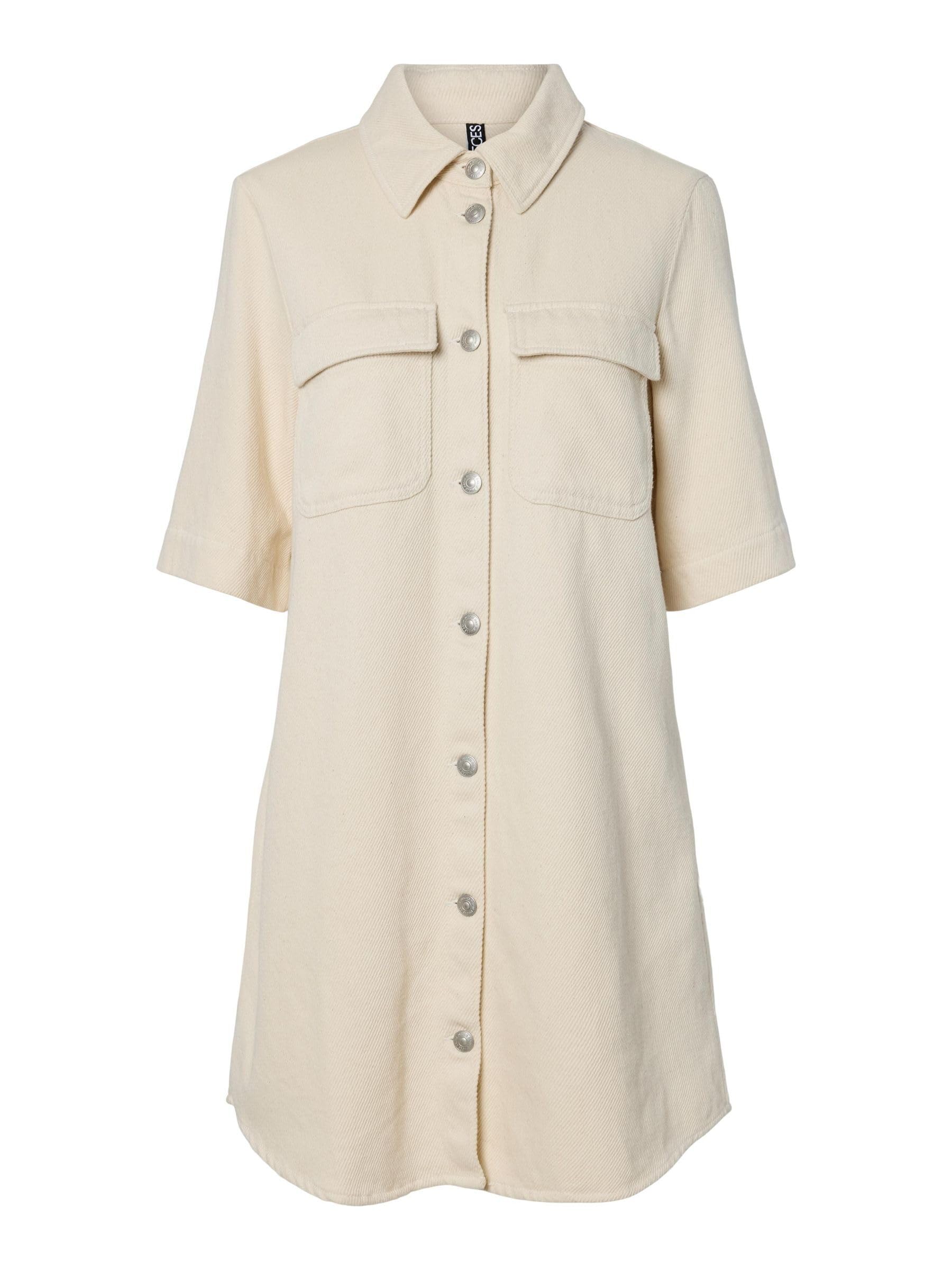 Pieces Pcsavanna SS Dress Abito Donna S Manica Corta