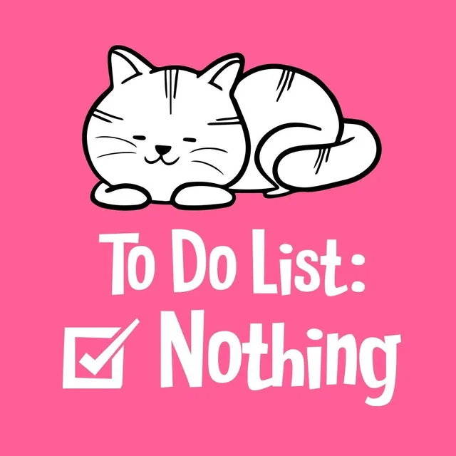 Matrix Cats To Do List Nothing t-shirt cotone
