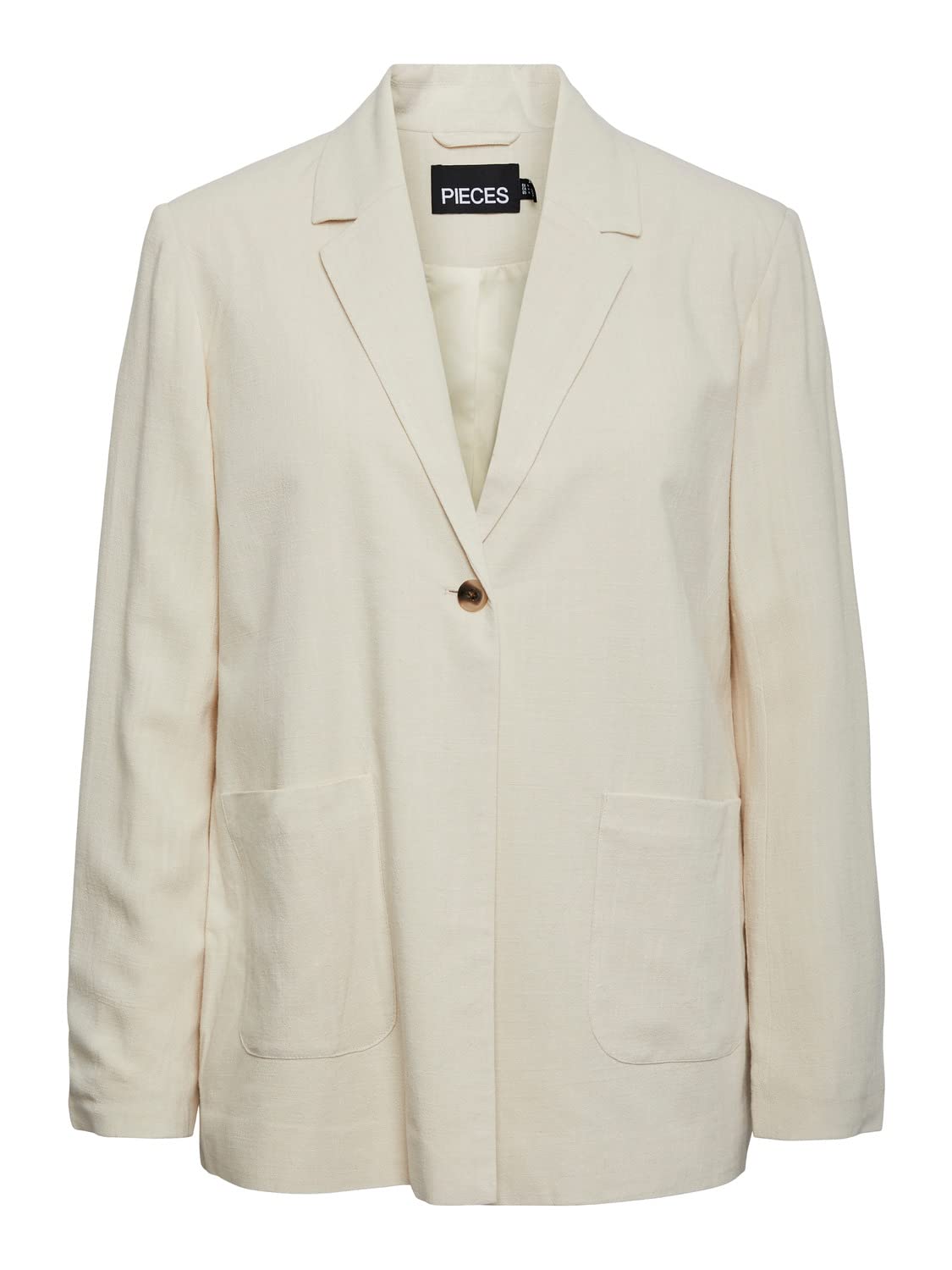 Pieces Pcvinsty Linen blazer donna XL betulla lino
