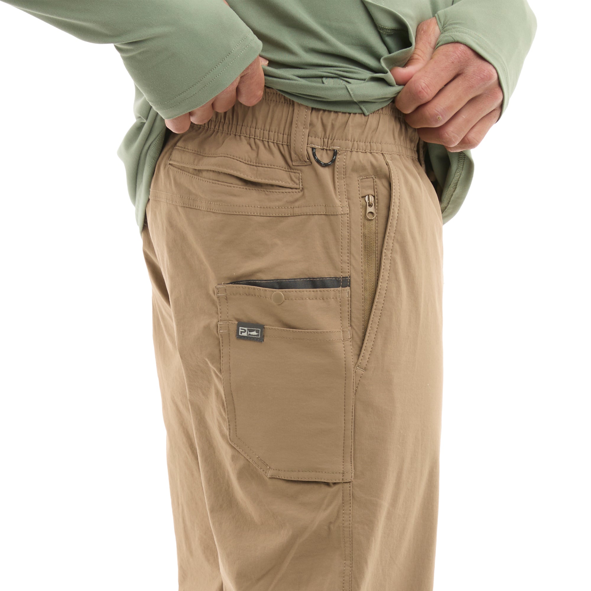 Pelagic Palomar pantaloni pesca dark khaki asciugatura rapida