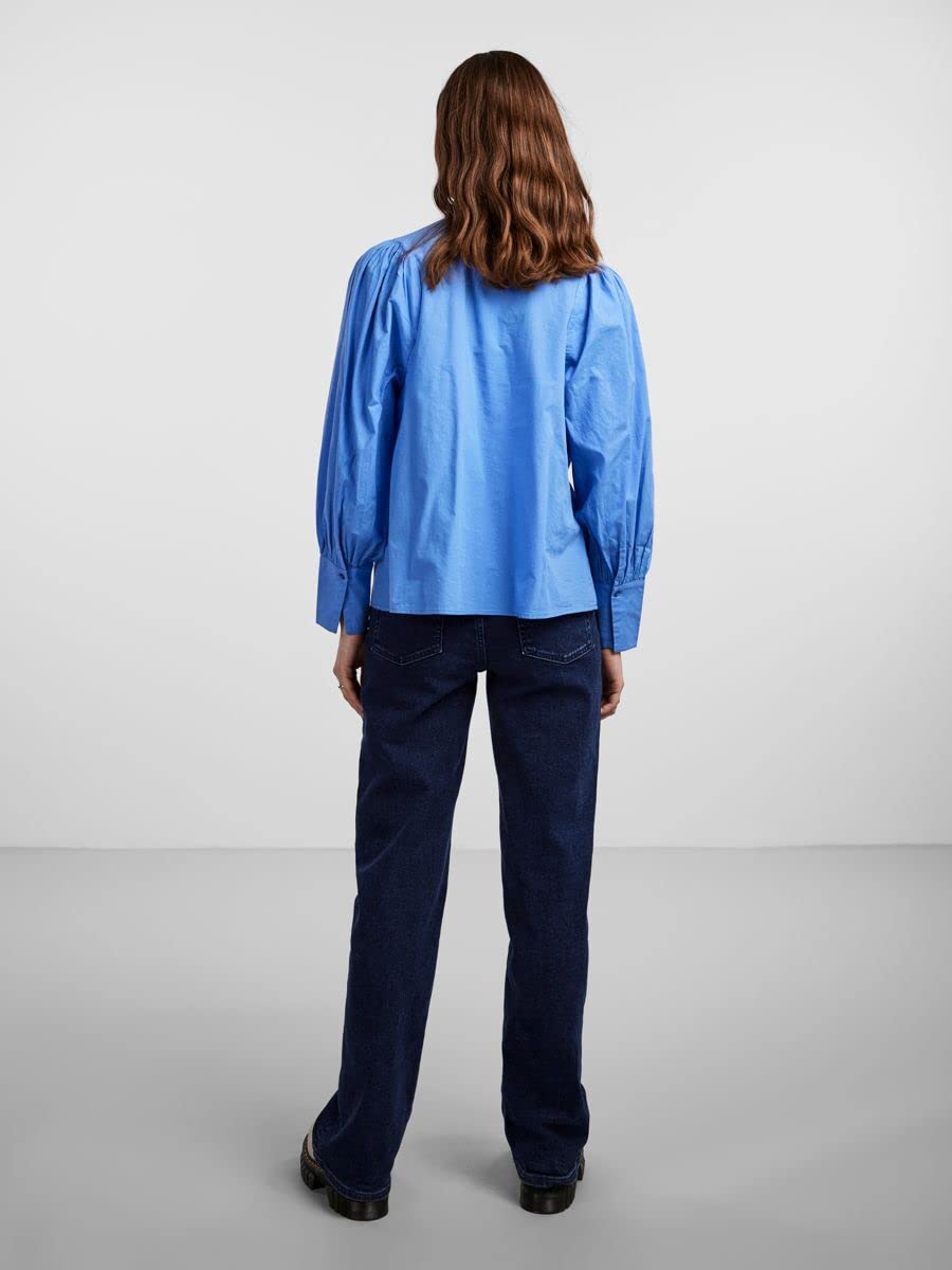 Pieces Pcbrynne LS Shirt BC camicia donna cotone