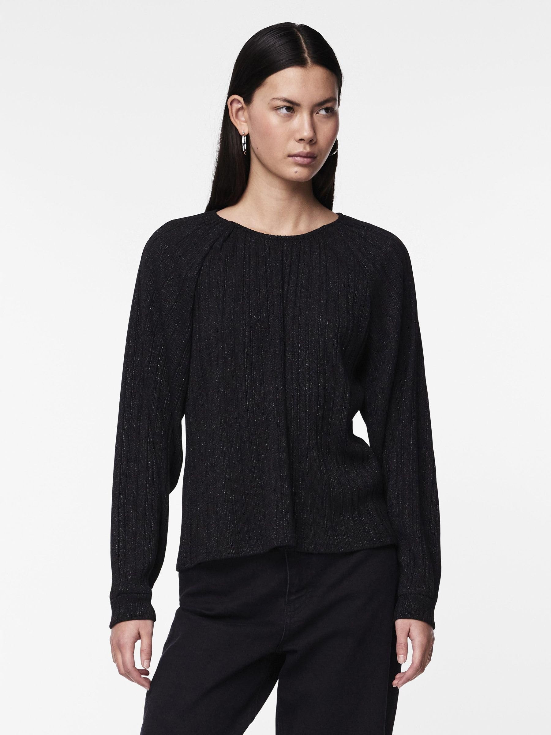 PIECES Pcdalilah New LS Top maglietta maniche lunghe