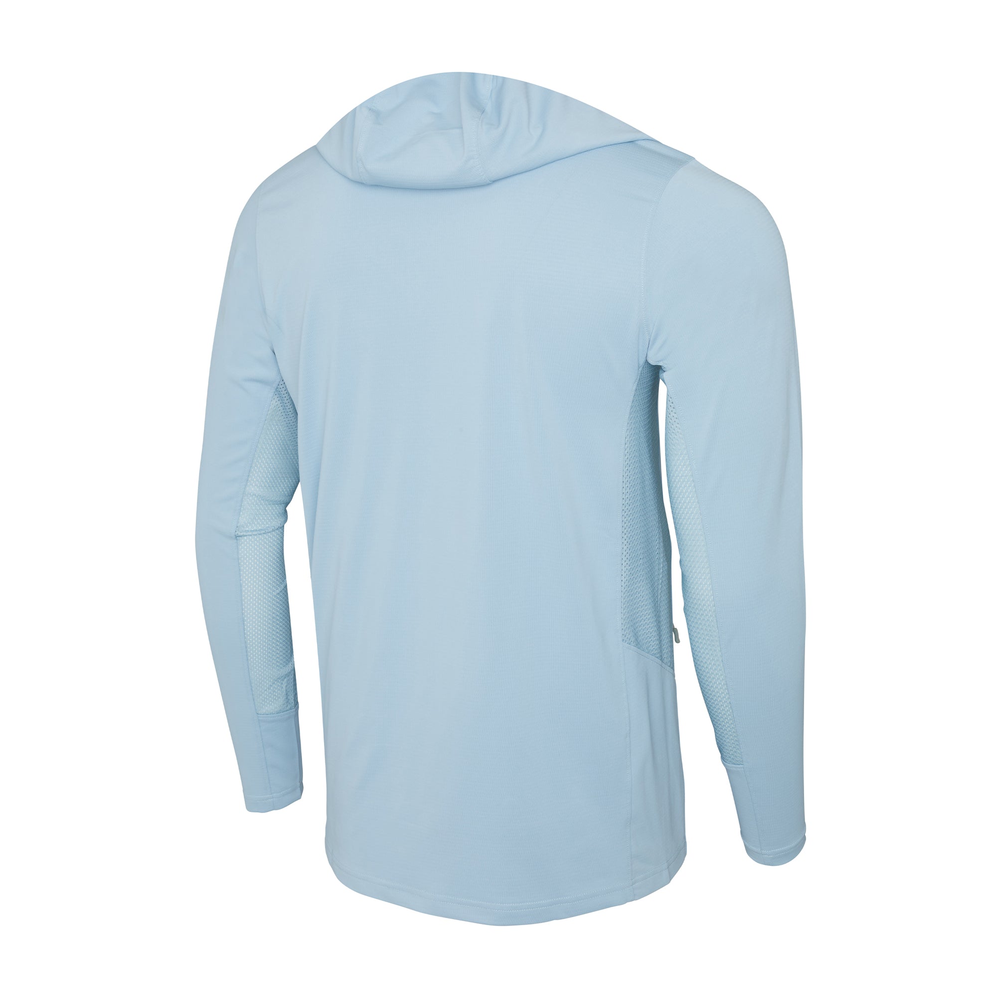 PELAGIC Exo-Tech felpa con cappuccio azzurro UPF 50+