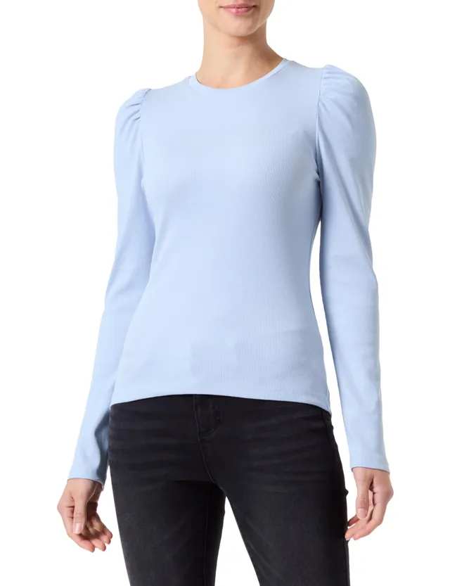 Pieces PcJanna Maglietta Maniche Lunghe Blu XS