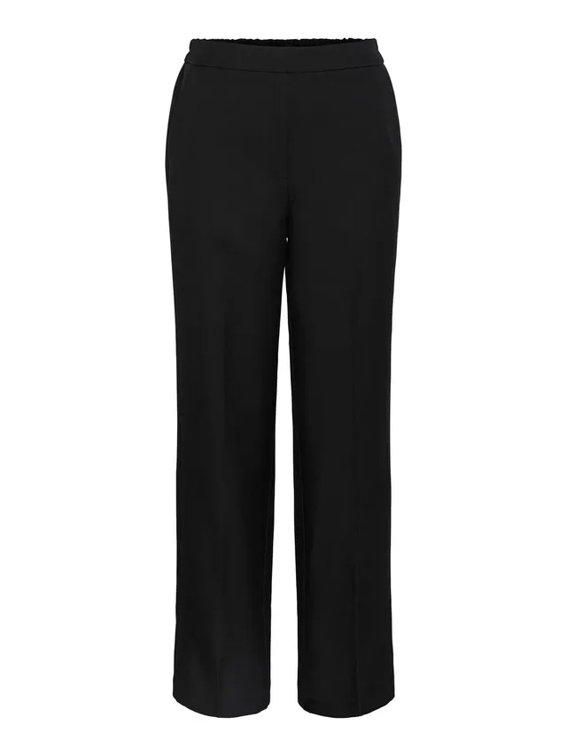 Pieces Pcneva HW Wide Pants Noos pantaloni larghi vita alta