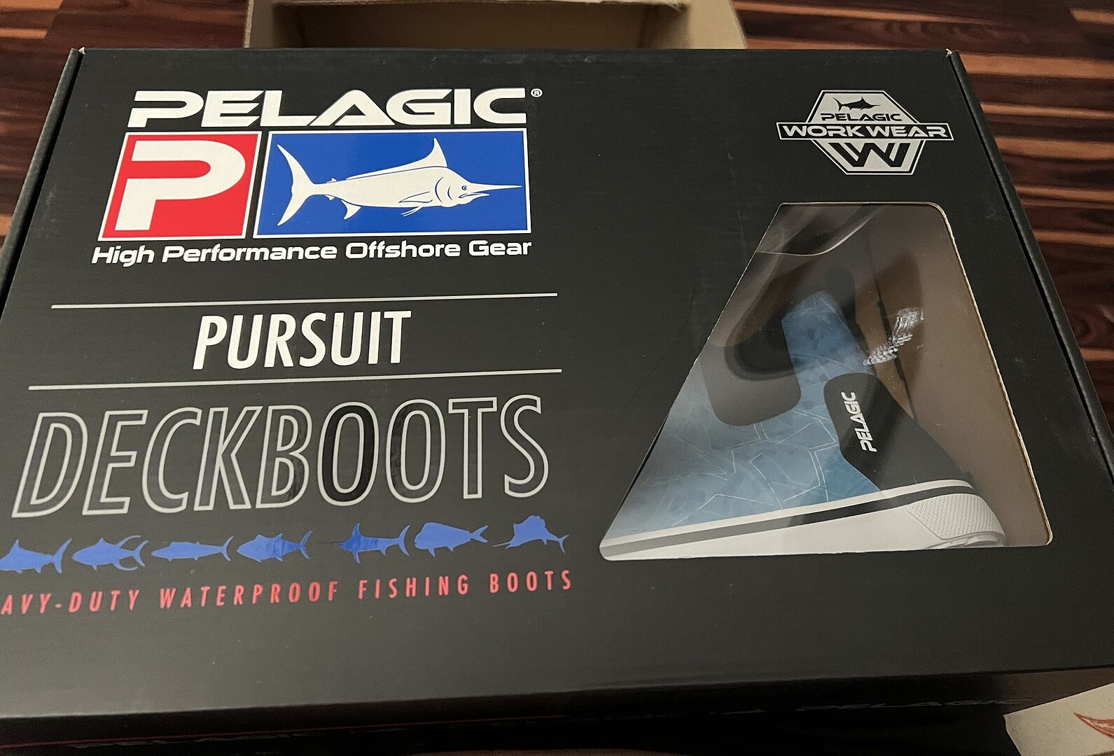 Pelagic Pursuit 6 Inch stivale da barca grigio chiaro impermeabile