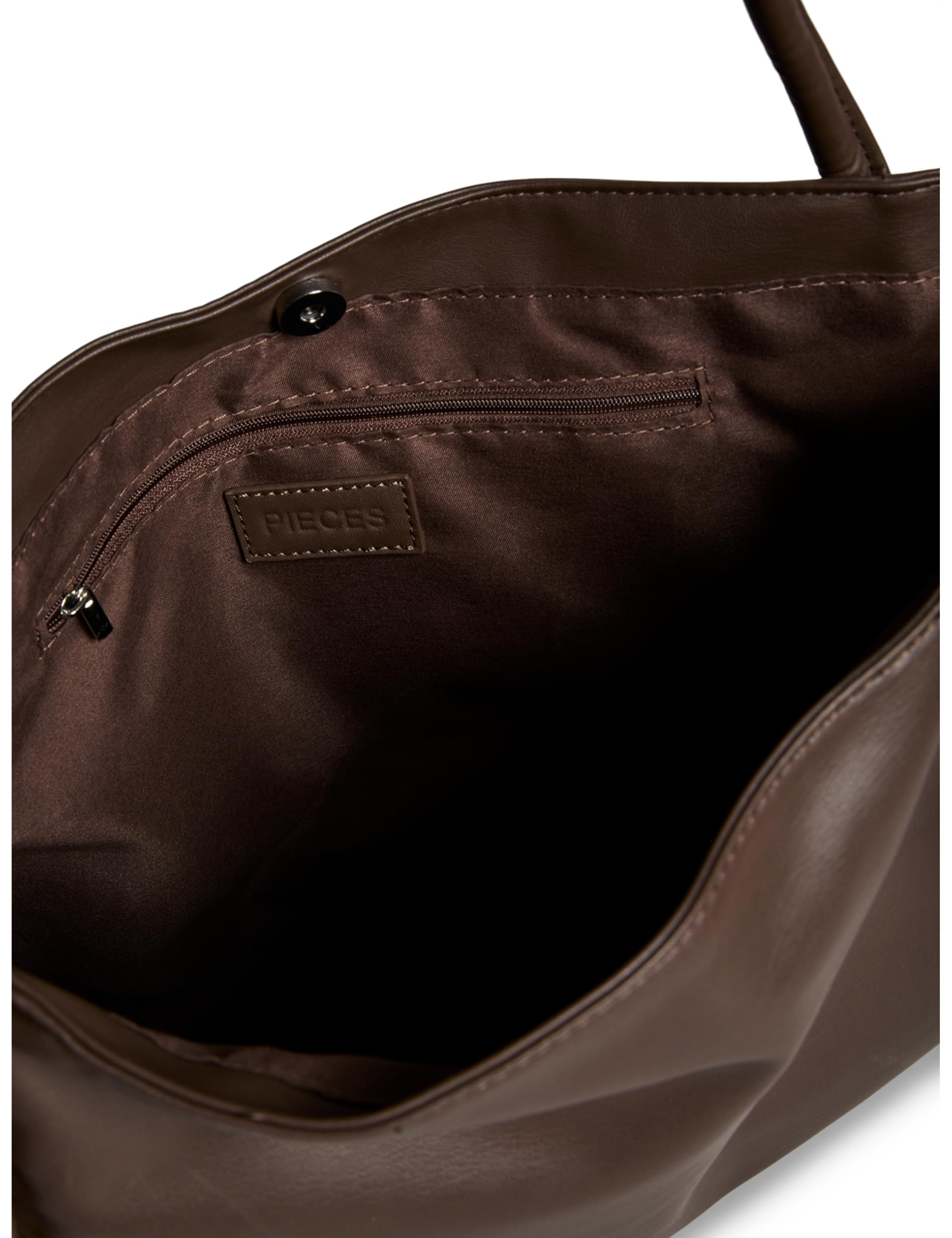 Pieces Pcranna Shopper Wb borsa donna marrone scuro