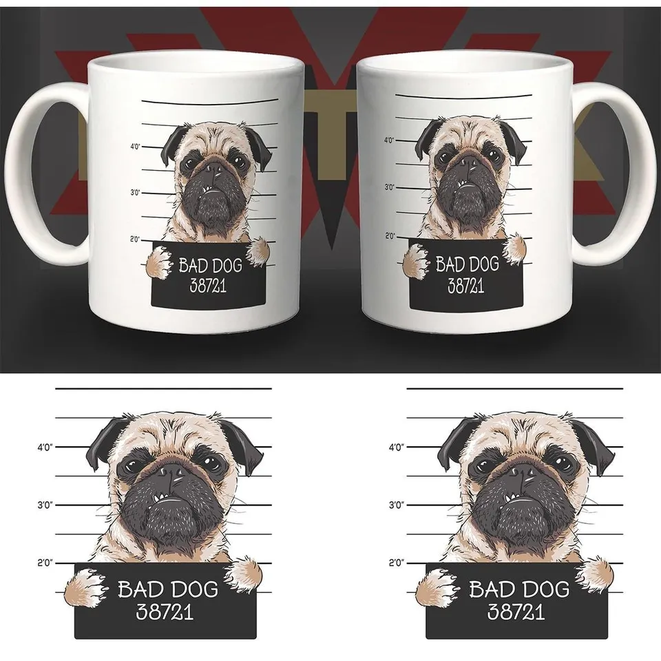 Matrix Music Store Pet-Mug Bad Dog tazza in ceramica lavastoviglie