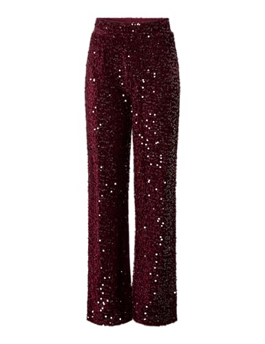 PIECES Pckam HW Wide pantaloni jersey neri XL comodi