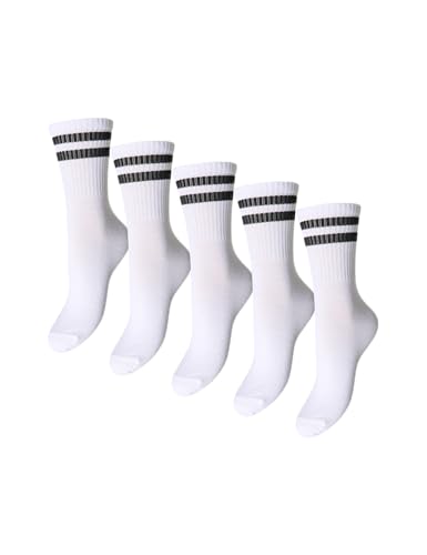 Pieces Pccally Socks Noos calzini bianchi 5 paia uso quotidiano