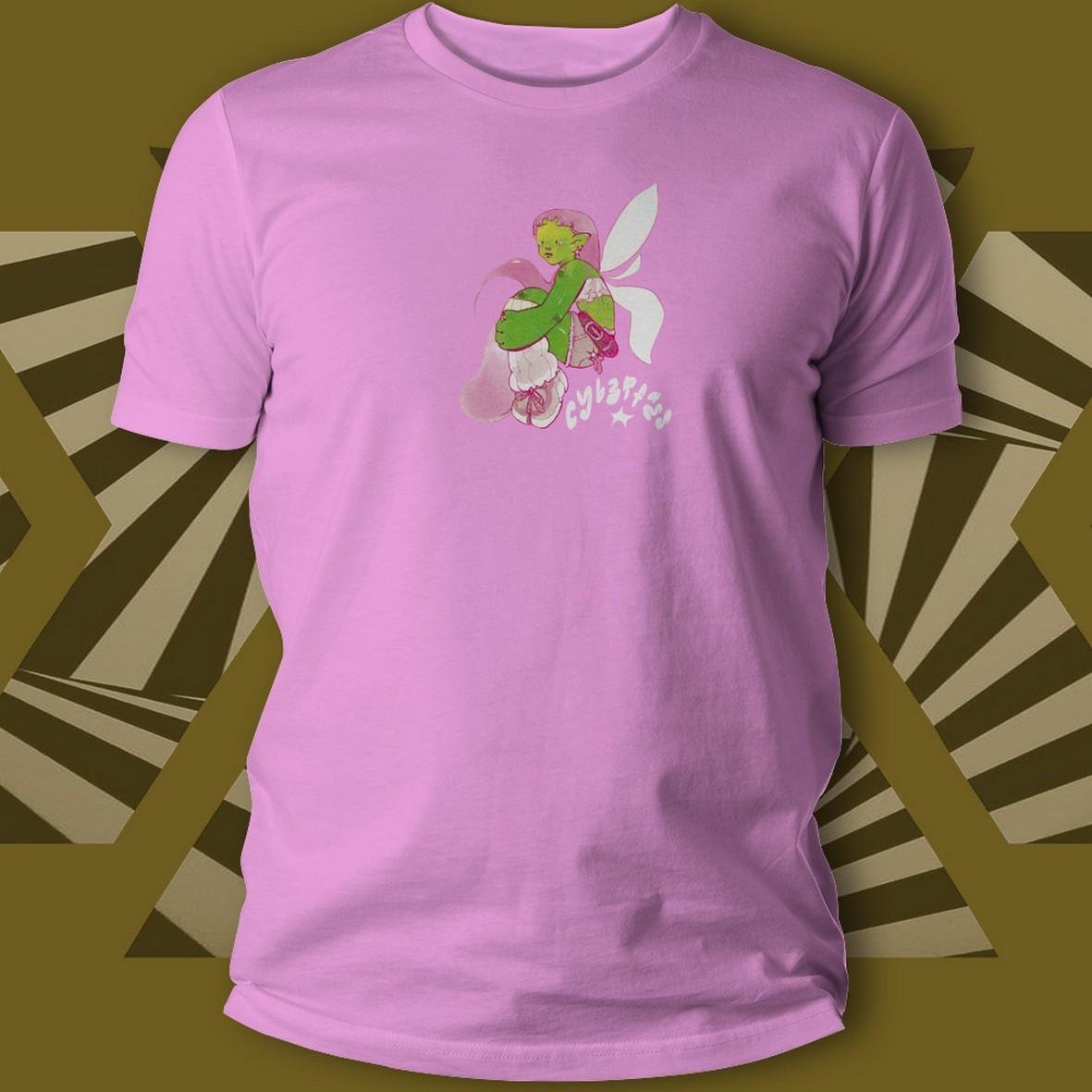 Matrix Tribe Cyb3rfaes Cyberfairy t-shirt stampa cotone