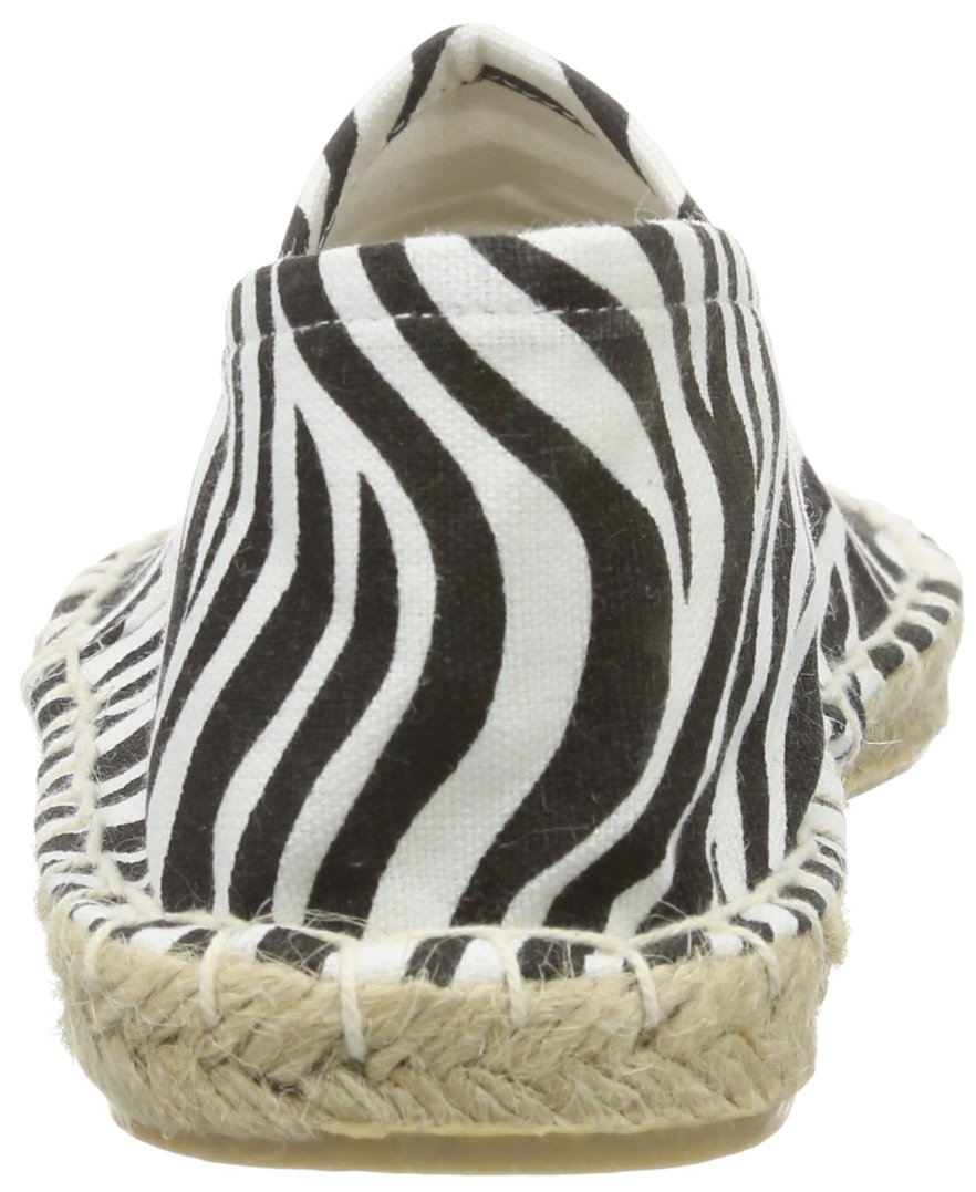 Pieces Haisha Espadrillas Basse Donna Nero Zebra