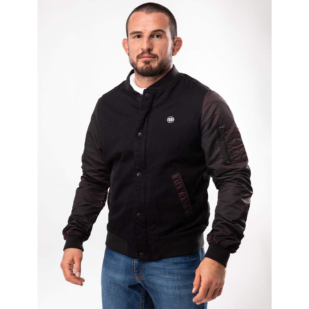 Pit Bull Sea Fire giacca nylon nero bordeaux S antivento