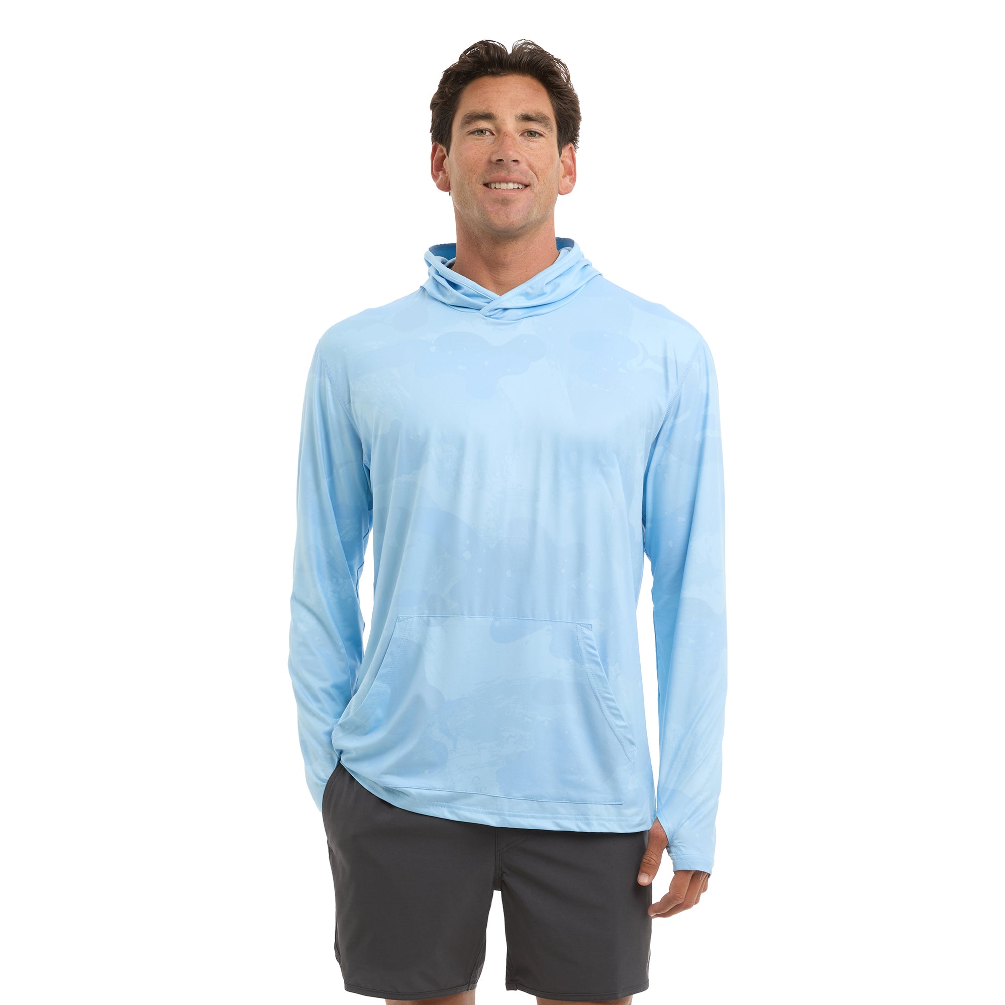 Pelagic Freespool maglia manica lunga uomo azzurra UPF 50+