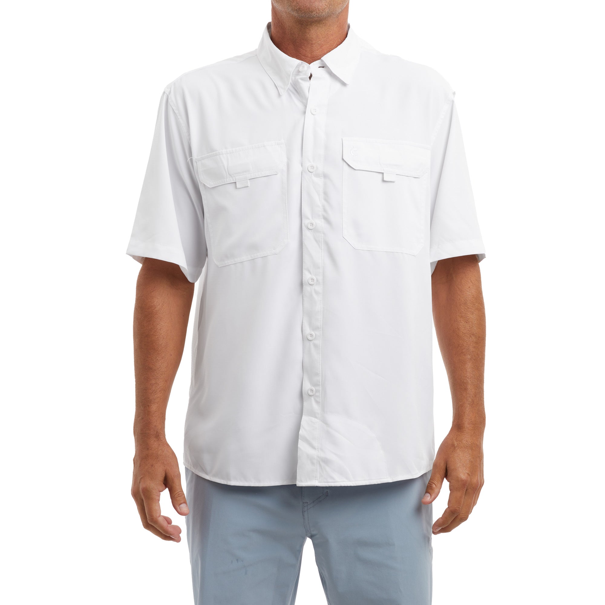 Pelagic Keys camicia uomo bianca UPF 50+